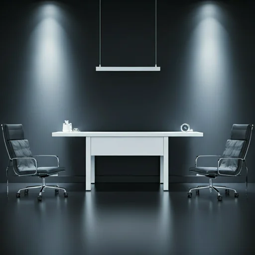 Clean modern office space